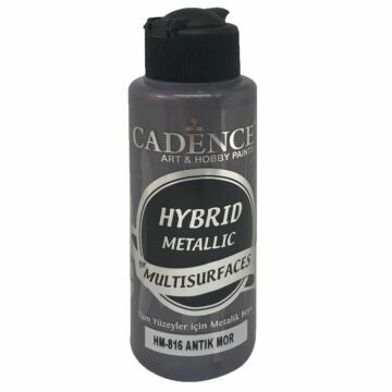 Cadence Hybrid Multisurface Metalik Boya 120 ml. HM-816 ANTİK MOR
