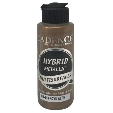 Cadence Hybrid Multisurface Metalik Boya 120 ml. HM-813 KOYU ALTIN