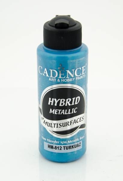 Cadence Hybrid Multisurface Metalik Boya 120 ml. HM-812 TURKUAZ