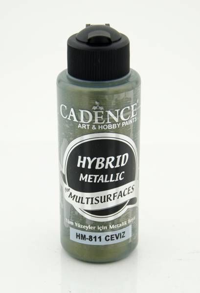 Cadence Hybrid Multisurface Metalik Boya 120 ml. HM-811 CEVİZ