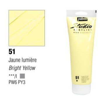 Pebeo Studio Akrilik Boya 100ml - 51 Bright YellowYellow Hue