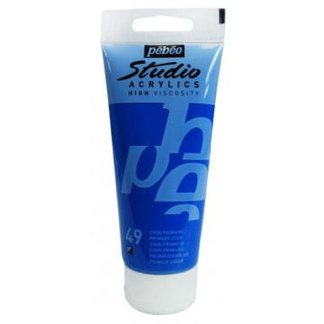 Pebeo Studio Akrilik Boya 100ml - 49 Primary Cyan