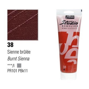 Pebeo Studio Akrilik Boya 100ml - 38 Burnt Sienna