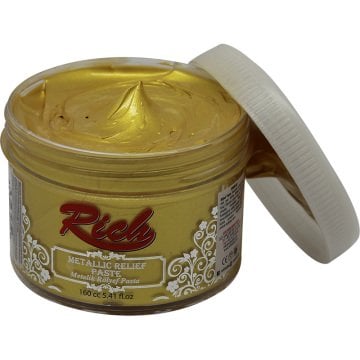 Rich Metalik Rölyef Pasta Altın 160 ml