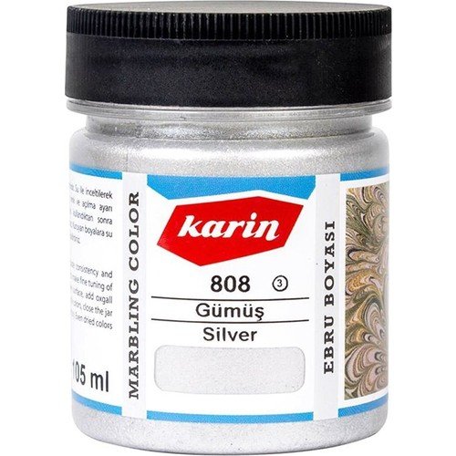Karin Ebru Boyası 808 - Gümüş 40 ml