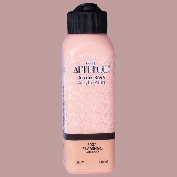 Artdeco Yeni Formül Akrilik Boya 140 ml 3007 Flamingo