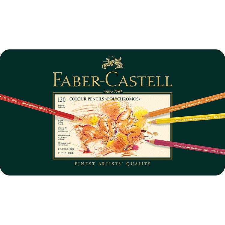 Faber Castell Polychromos Kuru Boya Kalemi Metal Kutu 120'li