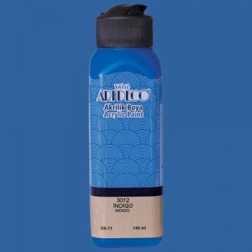 Artdeco Yeni Formül Akrilik Boya 140 ml 3012 İndigo