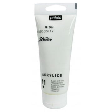 Pebeo Studio Akrilik Boya 100ml - 11 Titanium White