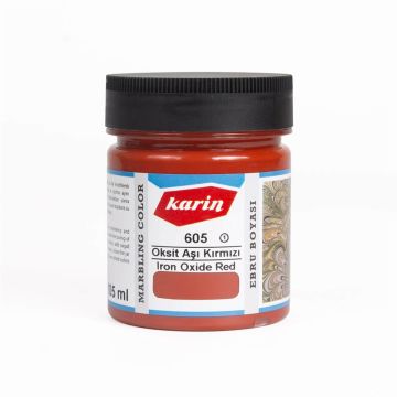 Karin Ebru Boyası 605 Oksit Aşı Kırmızı 105 ml