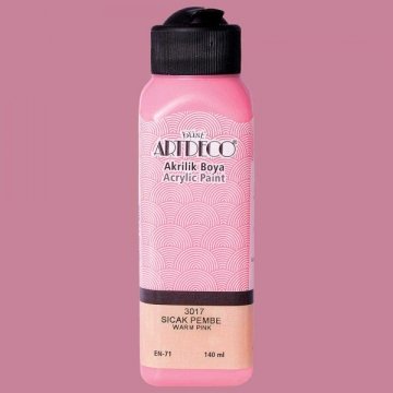 Artdeco Yeni Formül Akrilik Boya 140 ml 3017 Sıcak Pembe