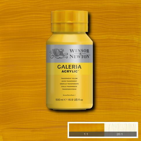 Winsor Newton Galeria Akrilik Boya 500ml 653 Transparent Yellow
