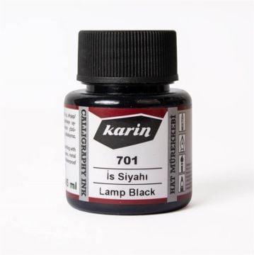 Karin Hat ve Kaligrafi Mürekkebi 701 İs Siyah 45 ml