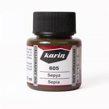 Karin Hat ve Kaligrafi Mürekkebi 605 Sepya 45 ml