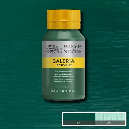 Winsor Newton Galeria Akrilik Boya 500ml 482 Permanent Green Deep