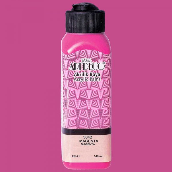 Artdeco Yeni Formül Akrilik Boya 140 ml 3042 Magenta