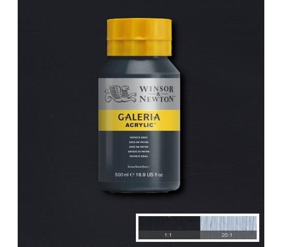 Winsor Newton Galeria Akrilik Boya 500ml 465 Paynes Gray