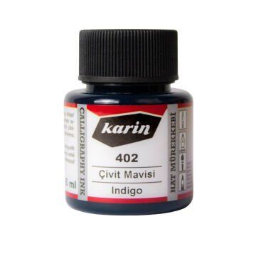 Karin Hat ve Kaligrafi Mürekkebi 402 Çivit Mavi 45 ml