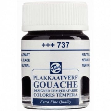 Talens Guaj Boya 16ml- 737 Neutral Black