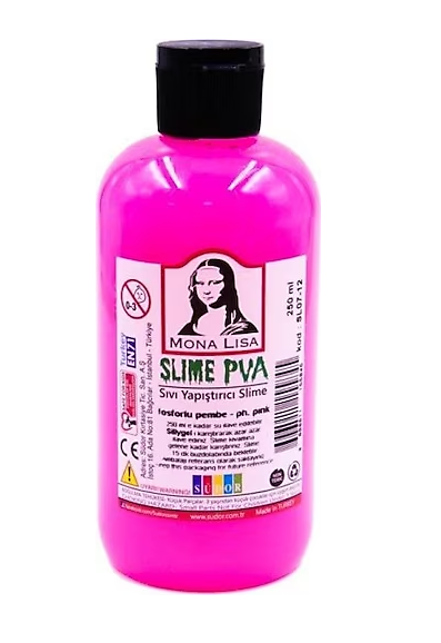 Mona Lisa Slime Jeli 250ml Fosforlu Pembe