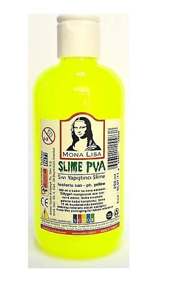 Mona Lisa Slime Jeli 250ml Fosforlu Sarı