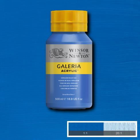 Winsor Newton Galeria Akrilik Boya 500ml 138 Cerulean Blue Hue