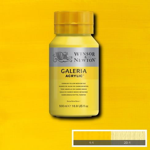 Winsor Newton Galeria Akrilik Boya 500ml 120 Cadmium Yellow Medium Hue