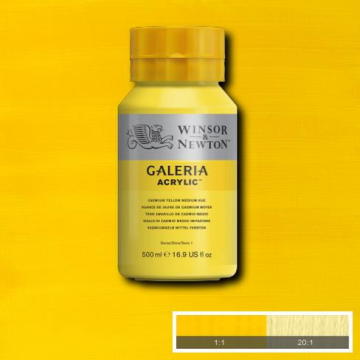 Winsor Newton Galeria Akrilik Boya 500ml 120 Cadmium Yellow Medium Hue