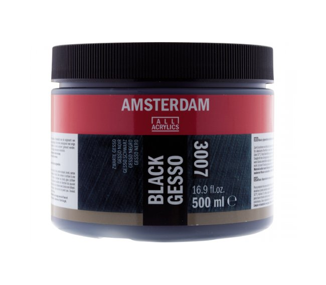 Talens Amsterdam Acrylic Siyah Gesso 002 500 ml.