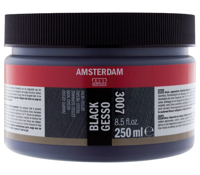 Talens Amsterdam Acrylic Siyah Gesso 002 250 ml.