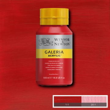 Galeria Acrylic Paint 500-ml Bottle Cadmium Red Hue 095 Winsor and Newton  Free Shipping -  Denmark