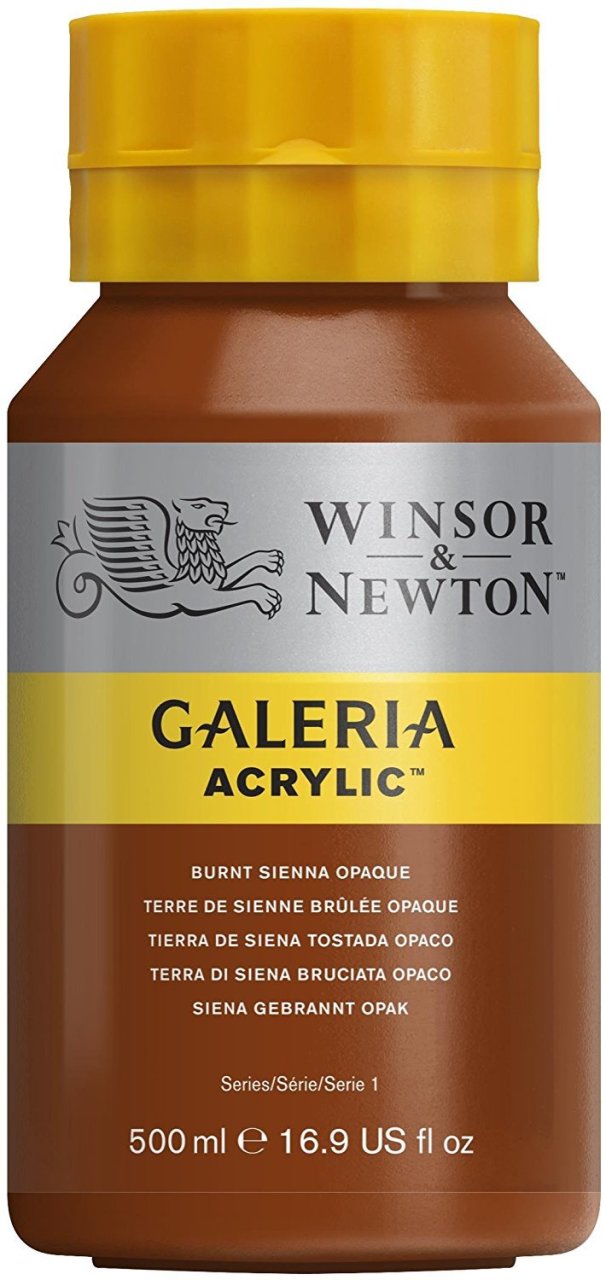Winsor Newton Galeria Akrilik Boya 500ml 077 Burnt Sienna Opaque