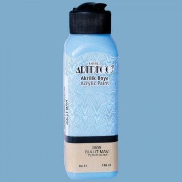 Artdeco Yeni Formül Akrilik Boya 140 ml 3609 Bulut Mavi