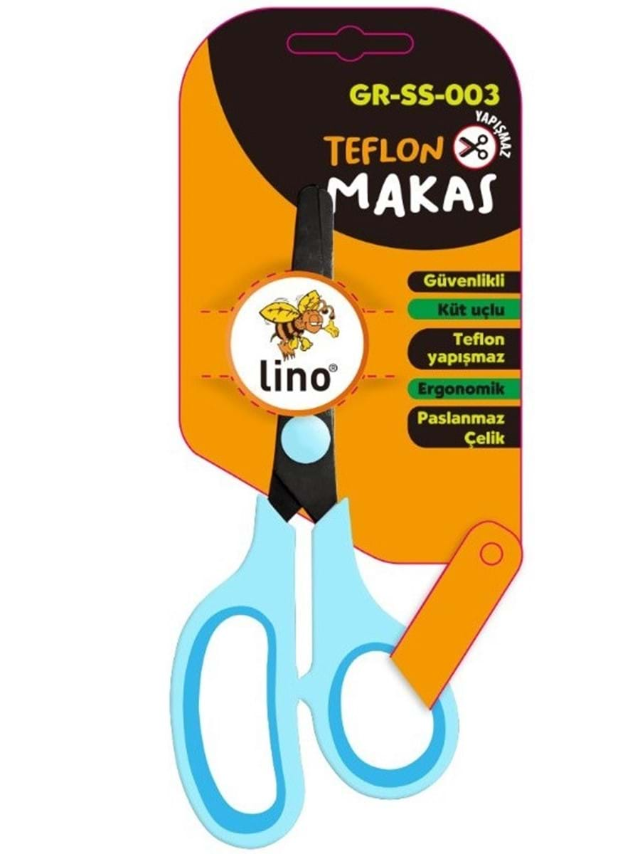 LİNO KÜT UÇLU YAPIŞMAZ TEFLON MAKAS GR-SS-003