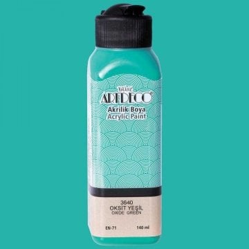 Artdeco Yeni Formül Akrilik Boya 140 ml 3640 Oksit Yeşil