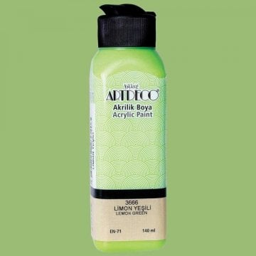 Artdeco Yeni Formül Akrilik Boya 140 ml 3666 Limon Yeşili