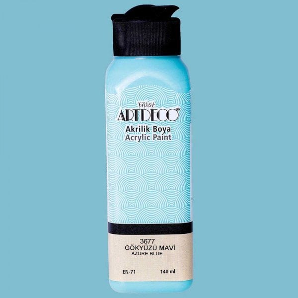 Artdeco Yeni Formül Akrilik Boya 140 ml 3677 Gökyüzü Mavi