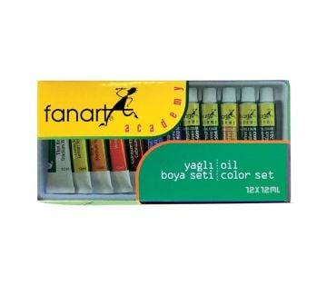 Fanart Academy Yağlı Boya Seti 12 Renk x 12 ml