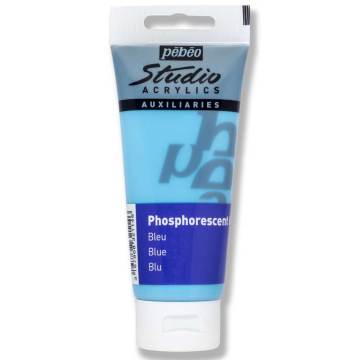 Pebeo Studio Akrilik Boya 100ml 114-Phosphorescent Blue (Karanlıkta Parlayan)