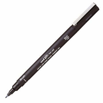 Uni Pin Fine Line Teknik Çizim Kalemi Siyah Brush