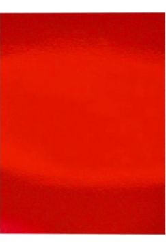 Alex Schoeller Metalik Renkli Karton 50x70 cm Kırmızı 10'lu Poşet