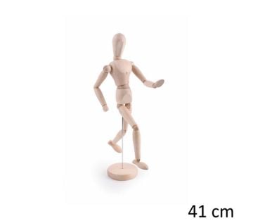 Ahşap Model Mankeni İnsan Figürü 40 cm
