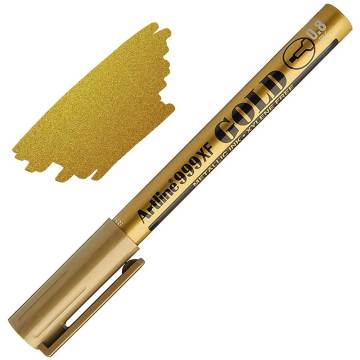 Artline 999XF Gold Metalik Markör 0.8mm Altın