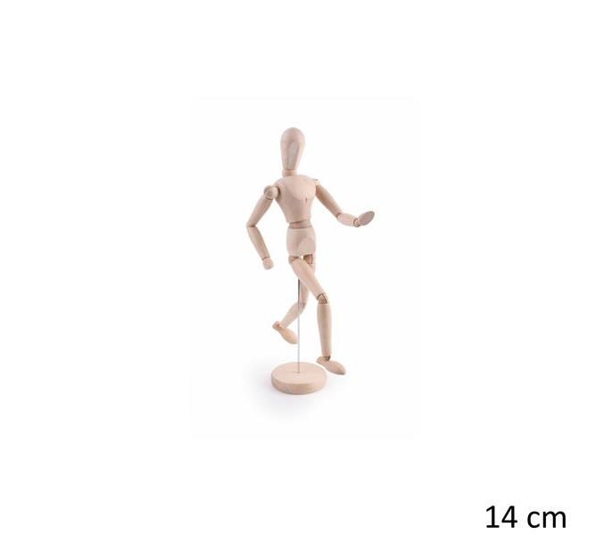 Ahşap Model Mankeni İnsan Figürü 14 cm