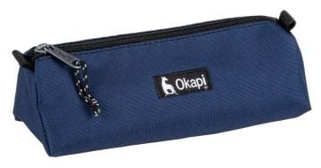 Okapi Tek Bölmeli Üçgen Kalem Çantası Okp-103 Lacivert