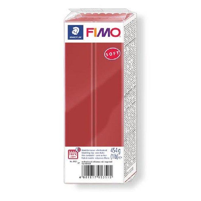 Staedtler Fimo Soft Polimer Kil 454gr 2-Noel Kırmızı