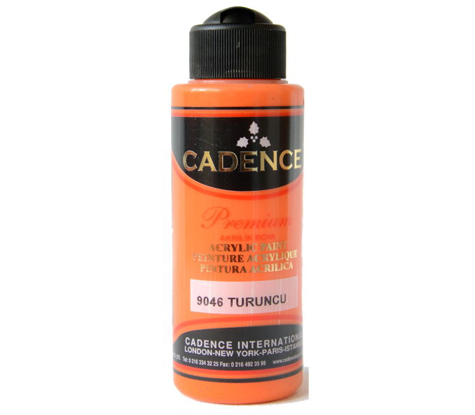 Cadence Premium Akrilik Boya 120 ml. 9046 Turuncu