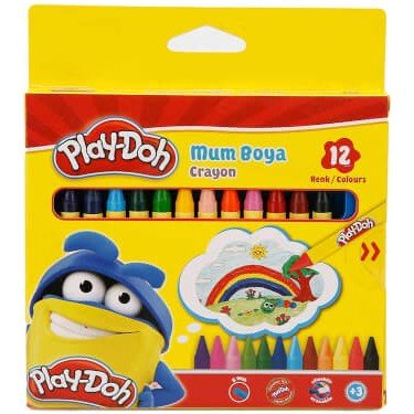 Play Doh Silinebilir Pastel Mum Boya 12 Renk