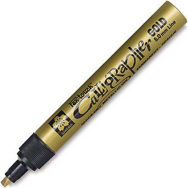 Sakura Pen-Touch Kaligrafi Kalemi 5.0mm Altın