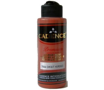 Cadence Premium Akrilik Boya 120 ml. 7554 Oksit Kırmızı